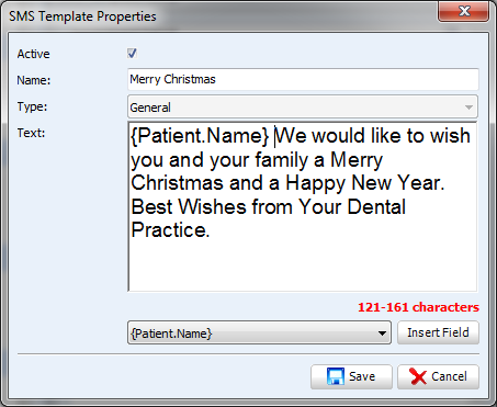 SMS Template for Christmas
